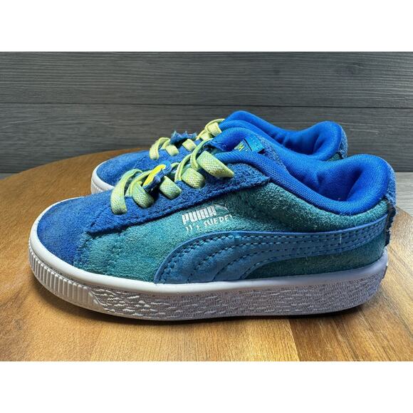 Puma Cocomelon X Suede Slip On Toddler Boys Blue Sneakers Size 8C - Picture 2 of 8